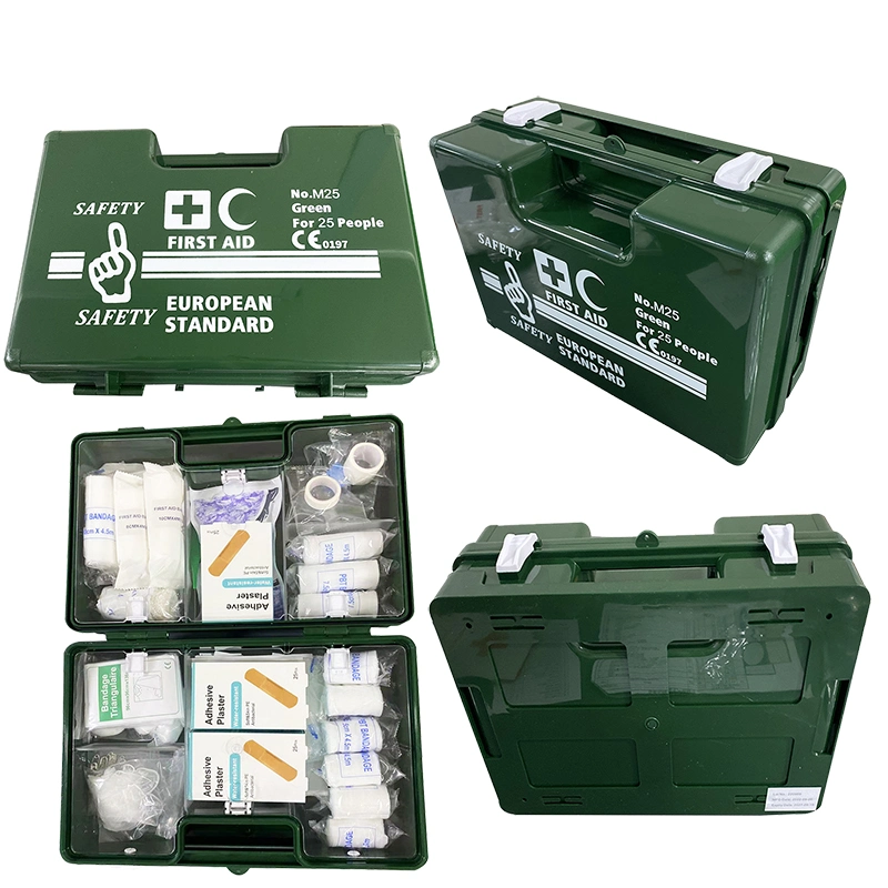 DIN13157 Industrial First Aid Kit Wall Mounted ABS First Aid Kit for Workplace ABS First Aid Box Waterproof Plastic Case