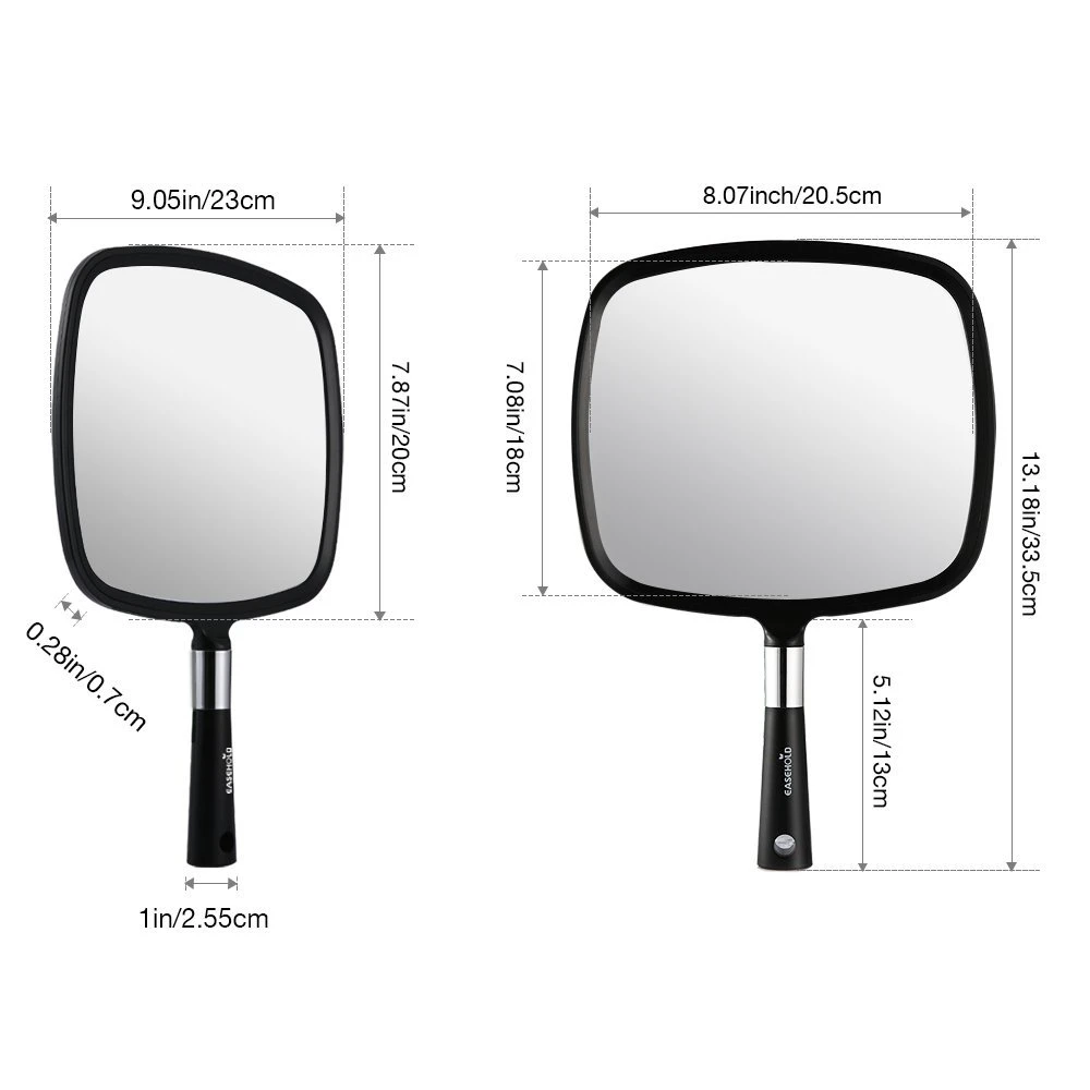 Custom Private Label Extra Large Hand Mirror with Handle
