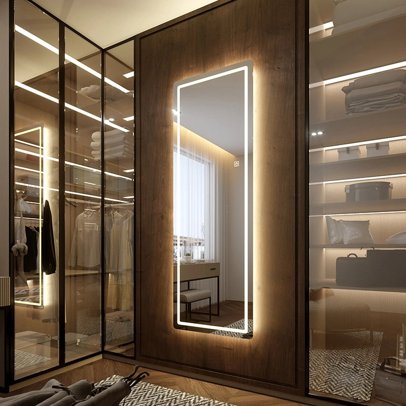 Bathroom Furniture Living Room Accessory LED Light Full Length Dressing Mirror
