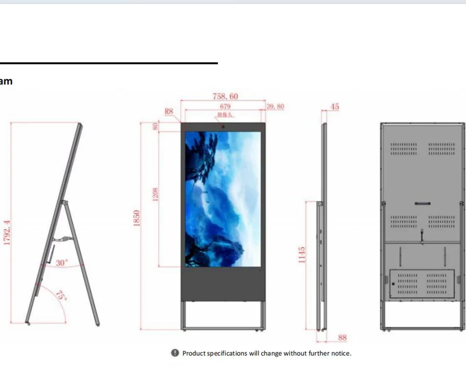 High-Tech Sports Fitness Smart Mirror