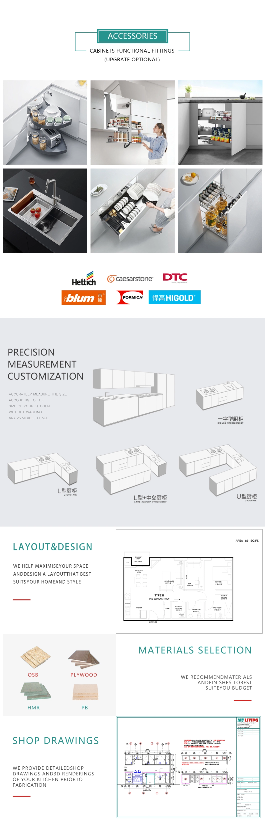 Unit Price Wall Modern Kitchen Furniture Italian Designs Sample Custom Luxury Veneer Kitchen Cabinet Islands Made in China