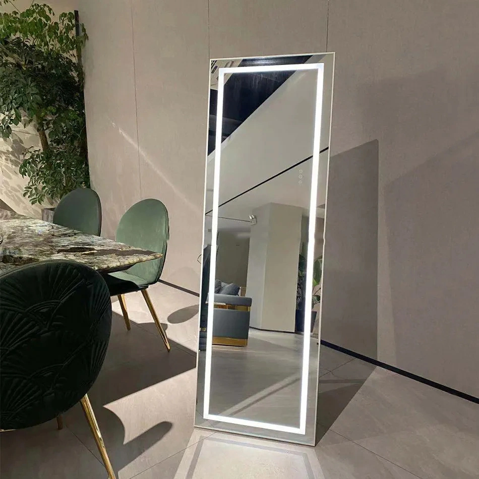 Wall Mirror for Bathroom Bedroom Living Room Entry Standing Bedroom Touch Sensor Full Length Mirrors