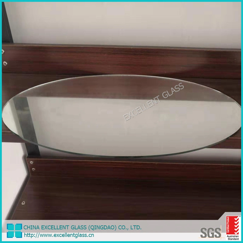 4mm Silver Mirror Bathroom Mirror Wall Mirror Vinyl Backed Safety Mirror with AS/NZS 2208: 1996 Certification Ultra Clear Silver Mirror Glass Factory Customize