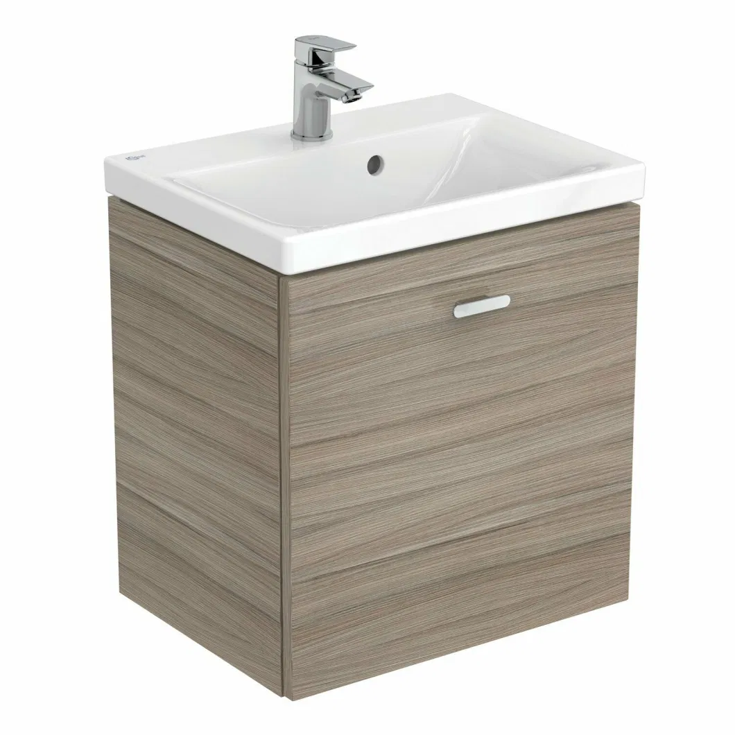 Ideal Standard Concept Space Wall Hung Vanity Unit with Basin 500mm Wide - Elm