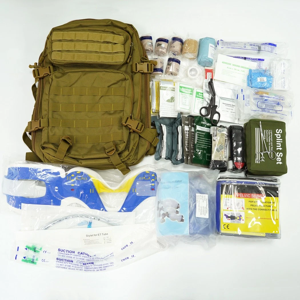 Medmount Medical Safety Professional Portable Outdoor Military style Combat Survival Equipment Emergency Self-Rescue Trauma First Aid Kit