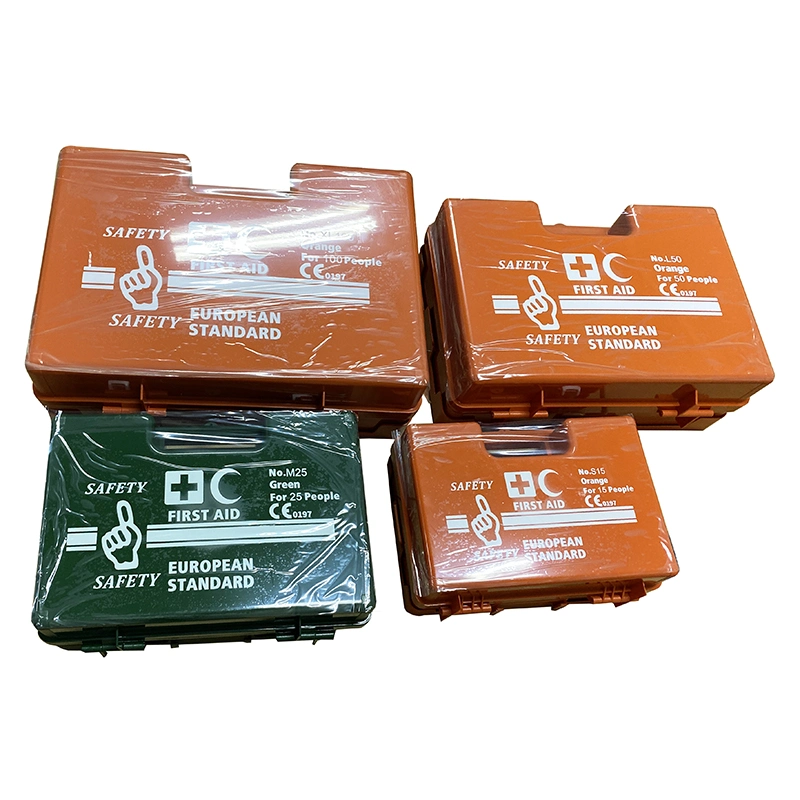 DIN13157 Industrial First Aid Kit Wall Mounted ABS First Aid Kit for Workplace ABS First Aid Box Waterproof Plastic Case