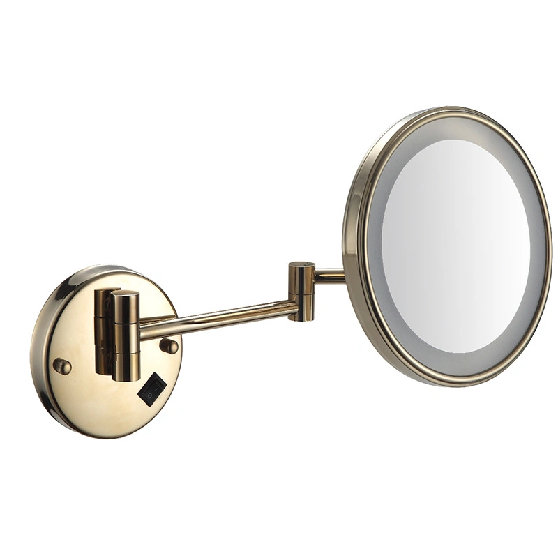 Customized 5X Wall Mounted Magnifying Mirror 8 Inch Bathroom Wall Mount Mirror