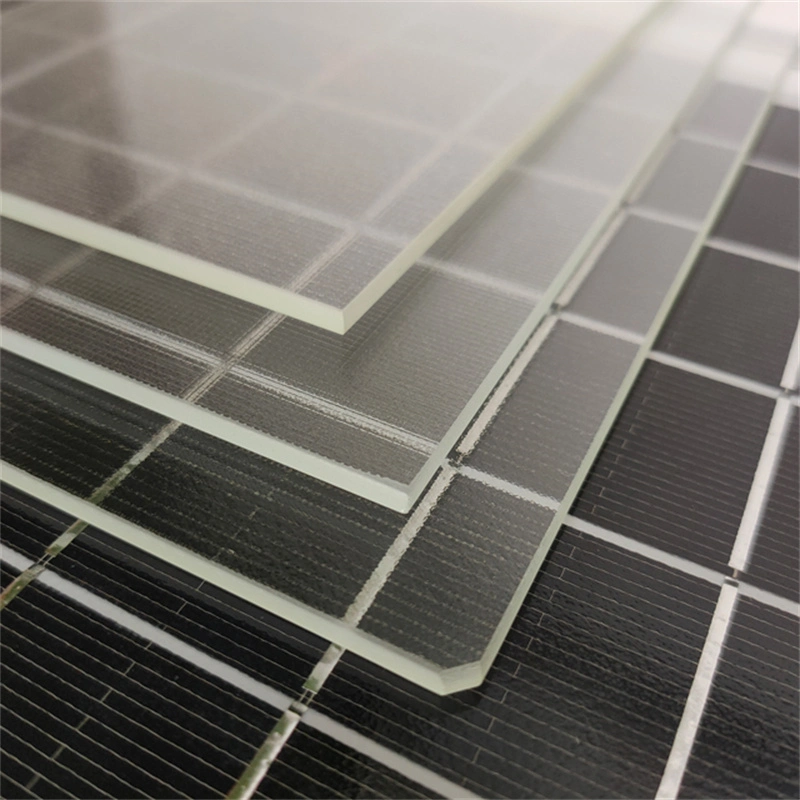 Factory Customize Size 3300*2000mm Low Iron Pattern Solar Glass