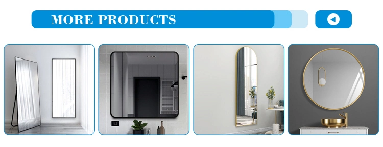 Factory Direct Customized Modern Metal Frame Full Length Floor Standing Dresser Arched Mirror