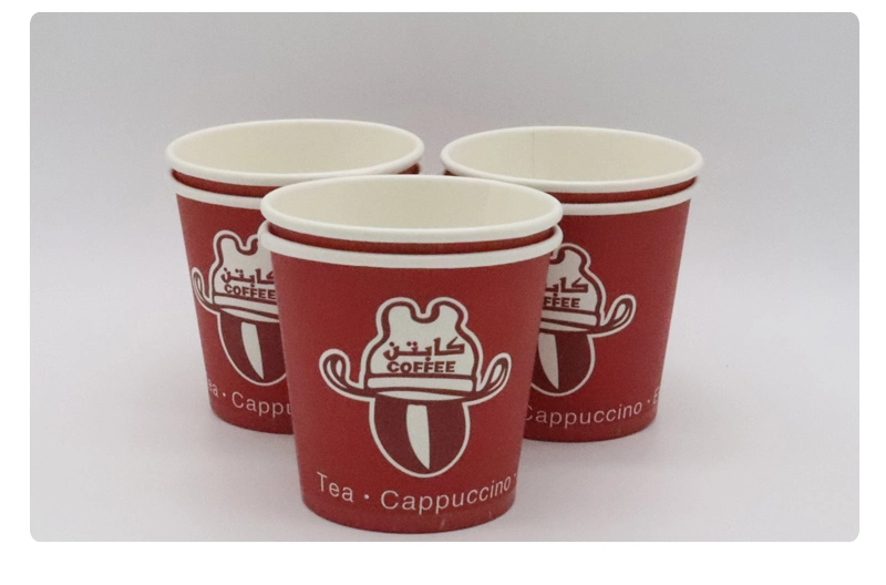 Customized Logo Disposable Eco-Friendly 4oz Hot Drinking Paper Cups