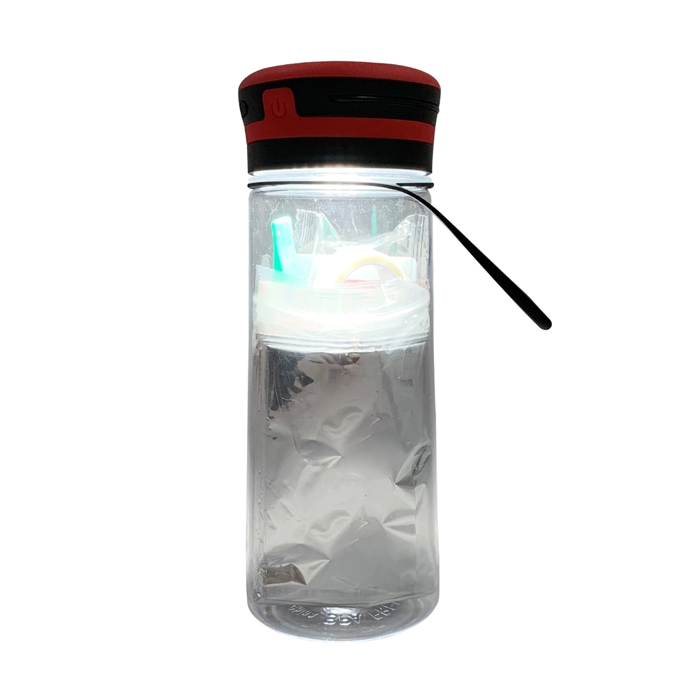 59PCS Outdoor Plastic Solar Charged Light First Aid Bottle Emergency Survival Kit