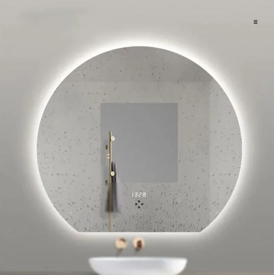 High-Quality Modern Circular Arc LED Smart Bathroom Makeup Mirror