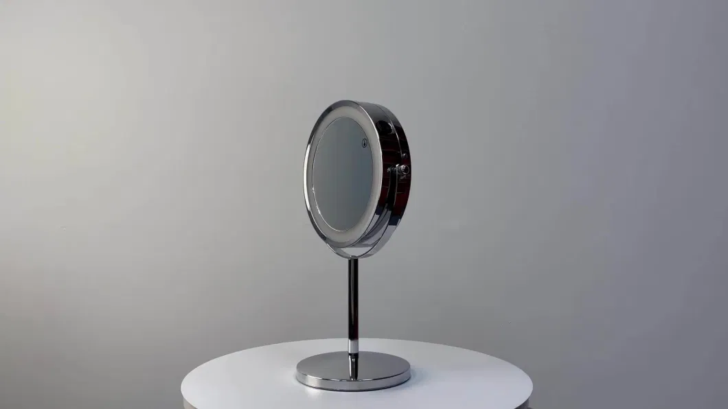 Glass Vanity Lighted Hollywood LED Desktop Makeup Mirror with Lights