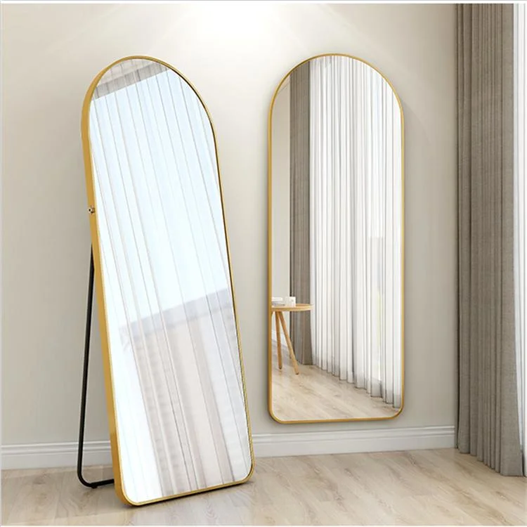 Custom Modern Simple Large Big Decorative Living Room Full Length Long LED Standing Floor Mirror Miroir Spiegel Espejo