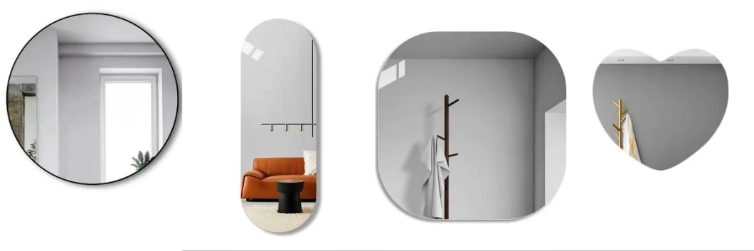 New Fashion Design Frameless Smart Wholesale Home Decoration Oval Round Shape Aluminum Iron Wall LED Mirror/Mirror