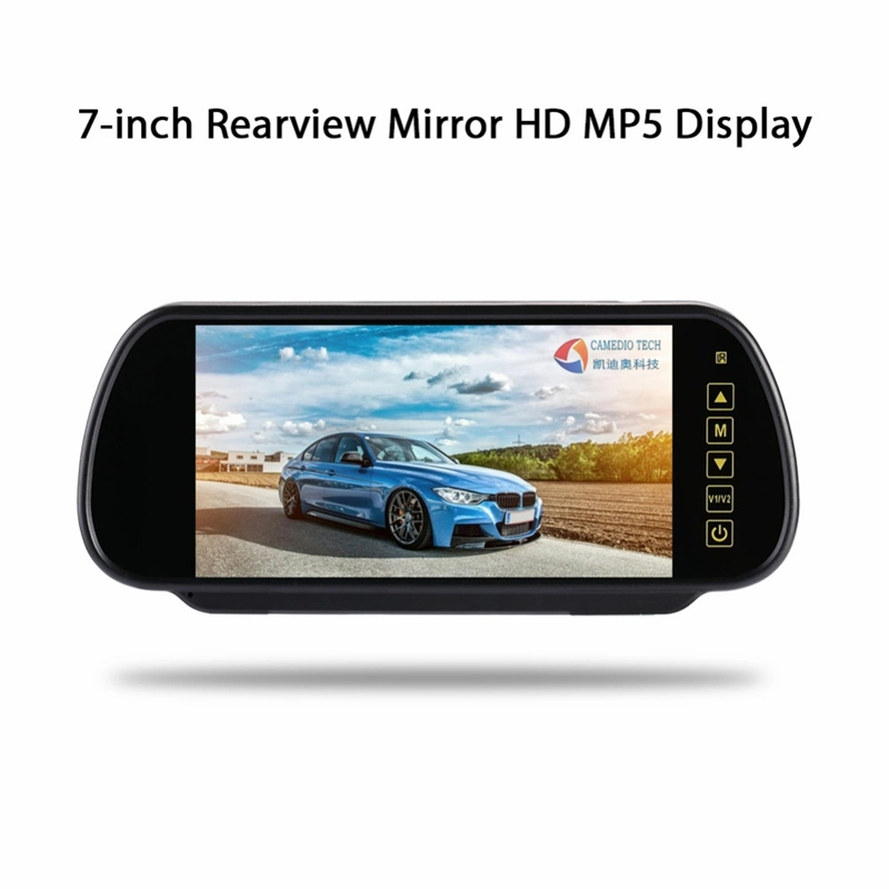 7inch TFT LCD Car Rearview Parking Reverse Mirror with MP5/TV/Mtv