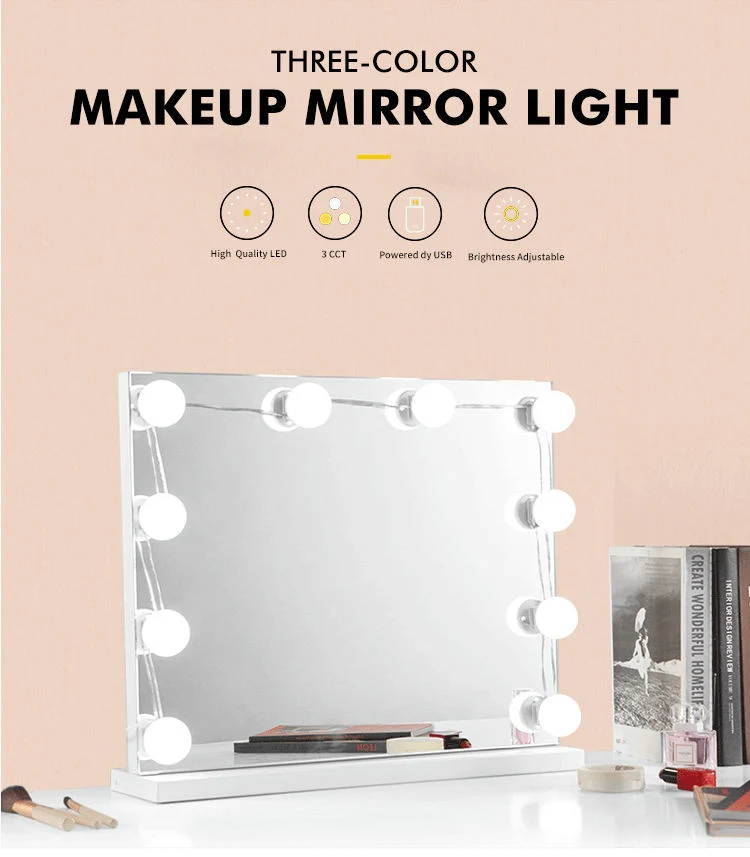 Dimmable LED Makeup Vanity Mirror Lights