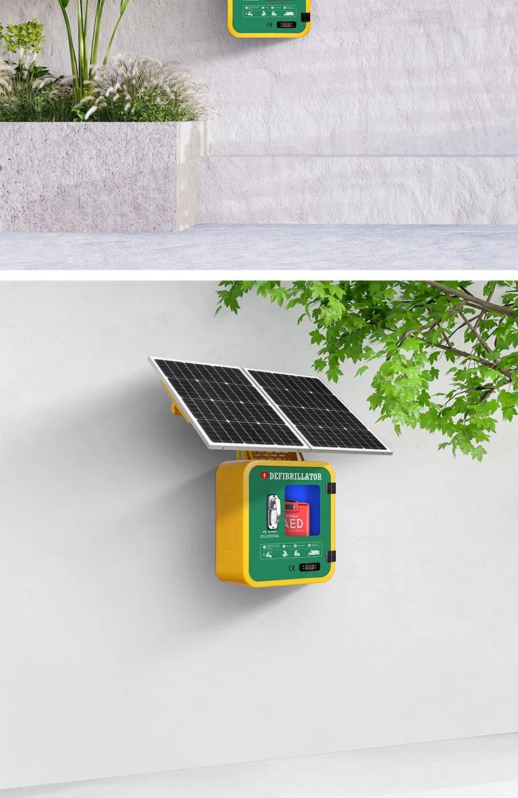 Wap M3p-Solar Defibrillator Wall Mounted Storage Box Plastic Aed Solar Heating Cabinet