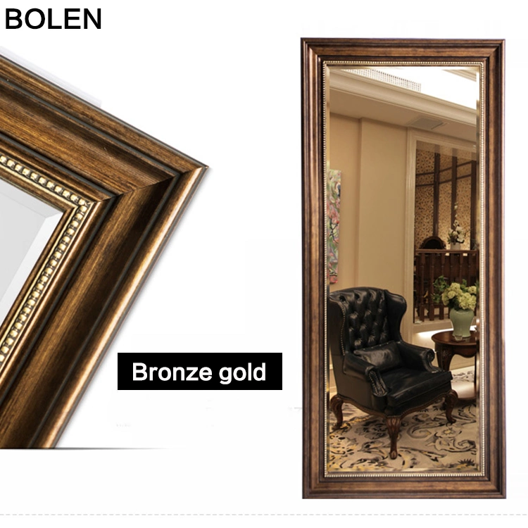 Exquisite Golden Antique Full Length Floor Standing Dressing Mirror
