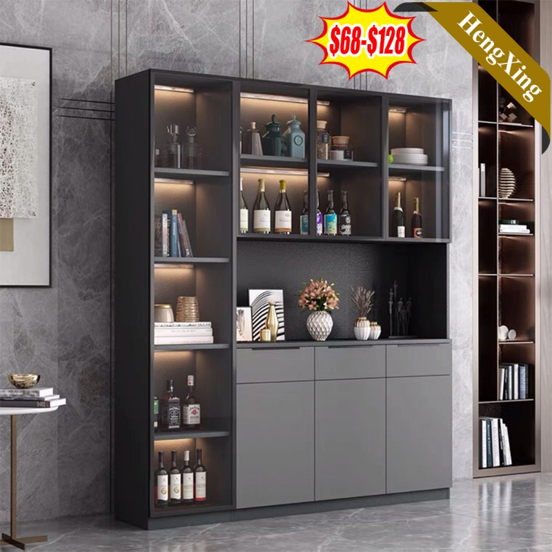 Home Kitchen Living Room Glass Mirror Furniture Marble Kitchen Cupboard Melamine Cabinet Storage Sideboard