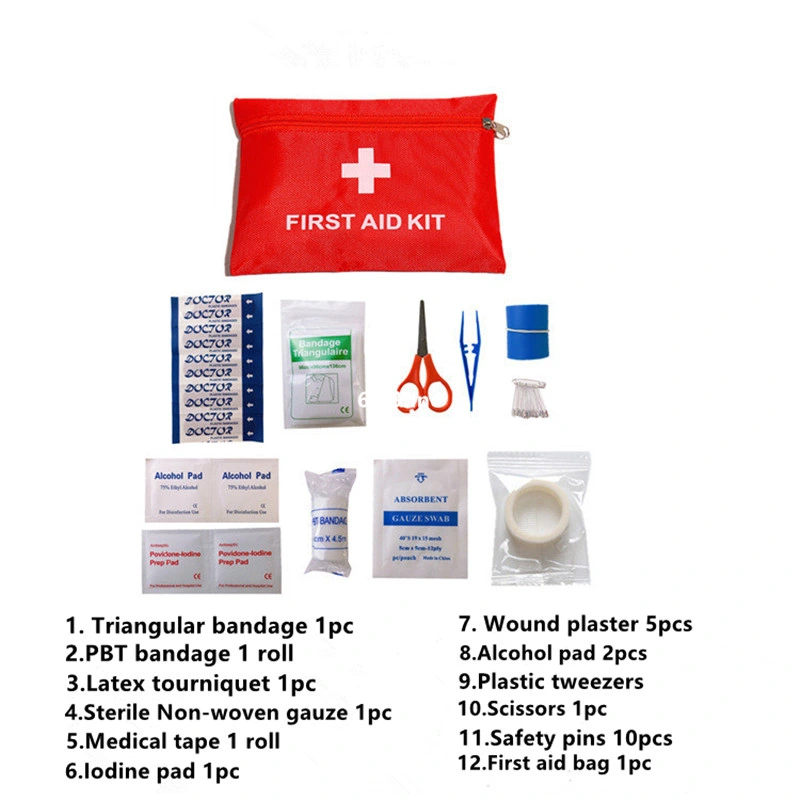 Red Small First Aid Kit Emergency Kit