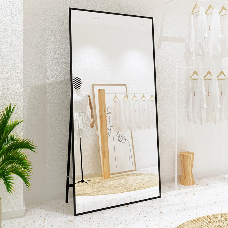 Full-Body Floor-to-Ceiling Large Dressing Mirror Dedicated for Home Clothing Stores to Show Thin, Tall and Beautiful Slimming Vertical Live Fitting Mirror