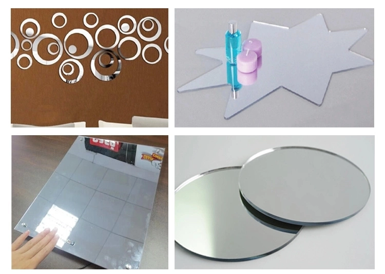 3mm Customize Round Acrylic Mirror Table Top Wedding