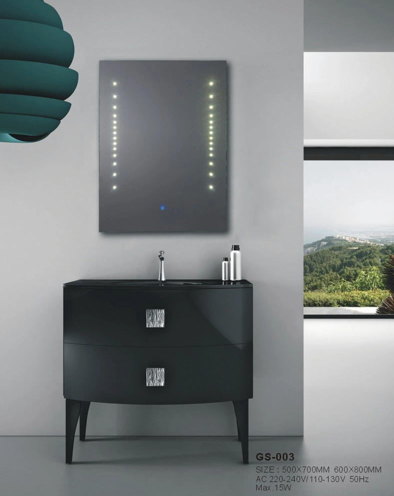 Vertical Rectangle Wall LED Triangle Small Clackroom Bath Room Smart Mirror