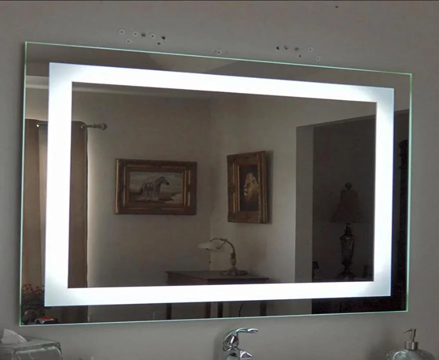 Jh Glass UL Wall Mounted Bathroom LED Mirror with Defogger Bluetooth Dimmer Time Indicate Hot Sell in U. S. a