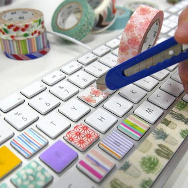 Factory Direct Price Custom Japanese Washi Tape for Beautify Keyboard