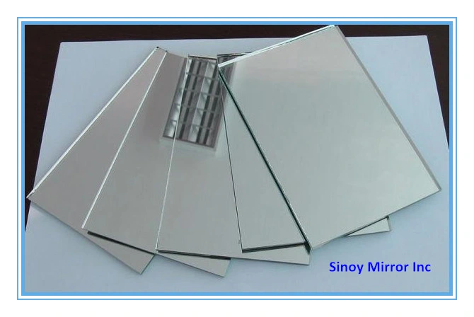 Sinoy Double Coated 1.1mm to 8mm Non-Wave Silver Coated Mirror Glass Sheet Copper Free Silver Mirror Stock or Custom Size OEM
