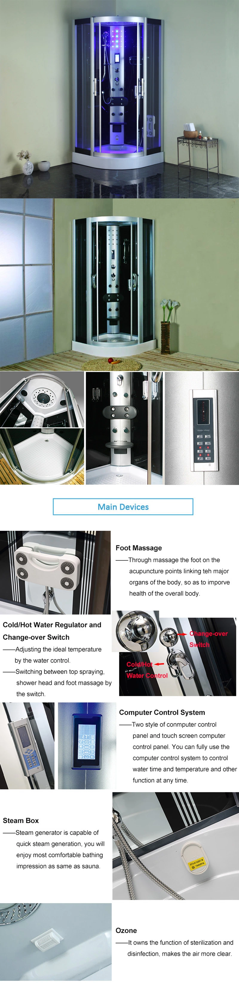 Multi-Functional Steam Shower Cabin (LTS-9909C)