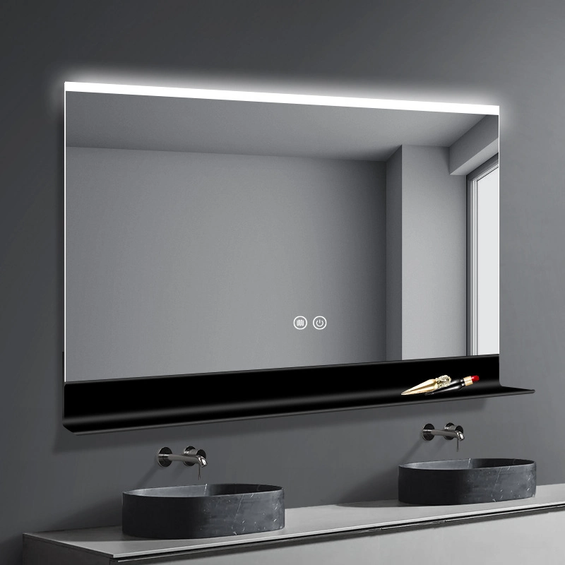 Rectangle with Storage Shelf Mirror Light Vanity Mirror Bathroom Wall Mounted Light Wholesale Decorative Smart Bath LED Mirror