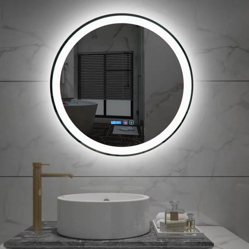 400 * 600mm Single Touch Screen / Light / Frameless Customizable Wall-Mounted Multifunctional Smart LED Bathroom Mirror