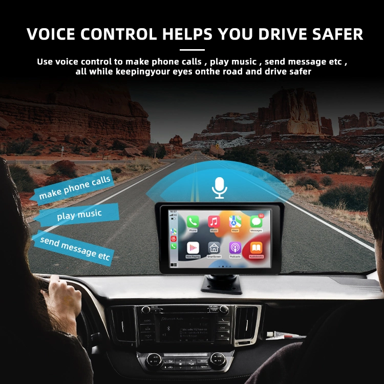 Wemaer 7 Inch Screen Wireless Carplay Car Multimedia Player GPS Navigation Universal Portable Car Radio Airplay Mirror Carplay