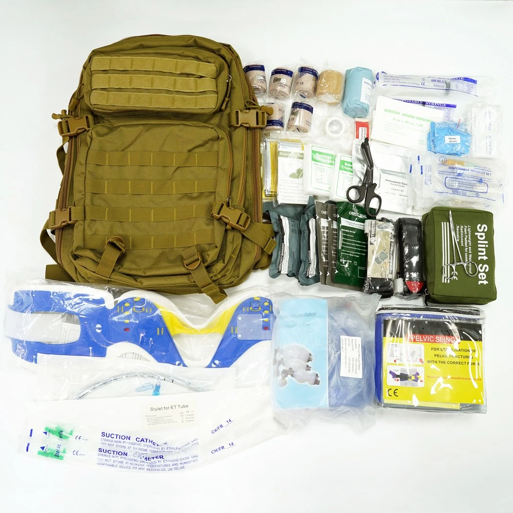 Medmount Medical Safety Professional Portable Outdoor Military style Combat Survival Equipment Emergency Self-Rescue Trauma First Aid Kit