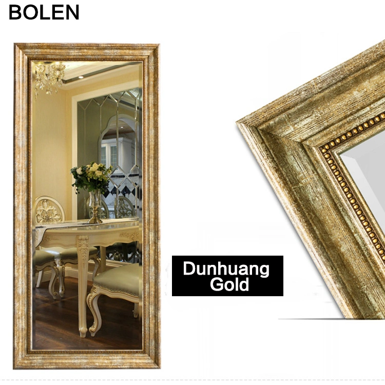 Exquisite Golden Antique Full Length Floor Standing Dressing Mirror