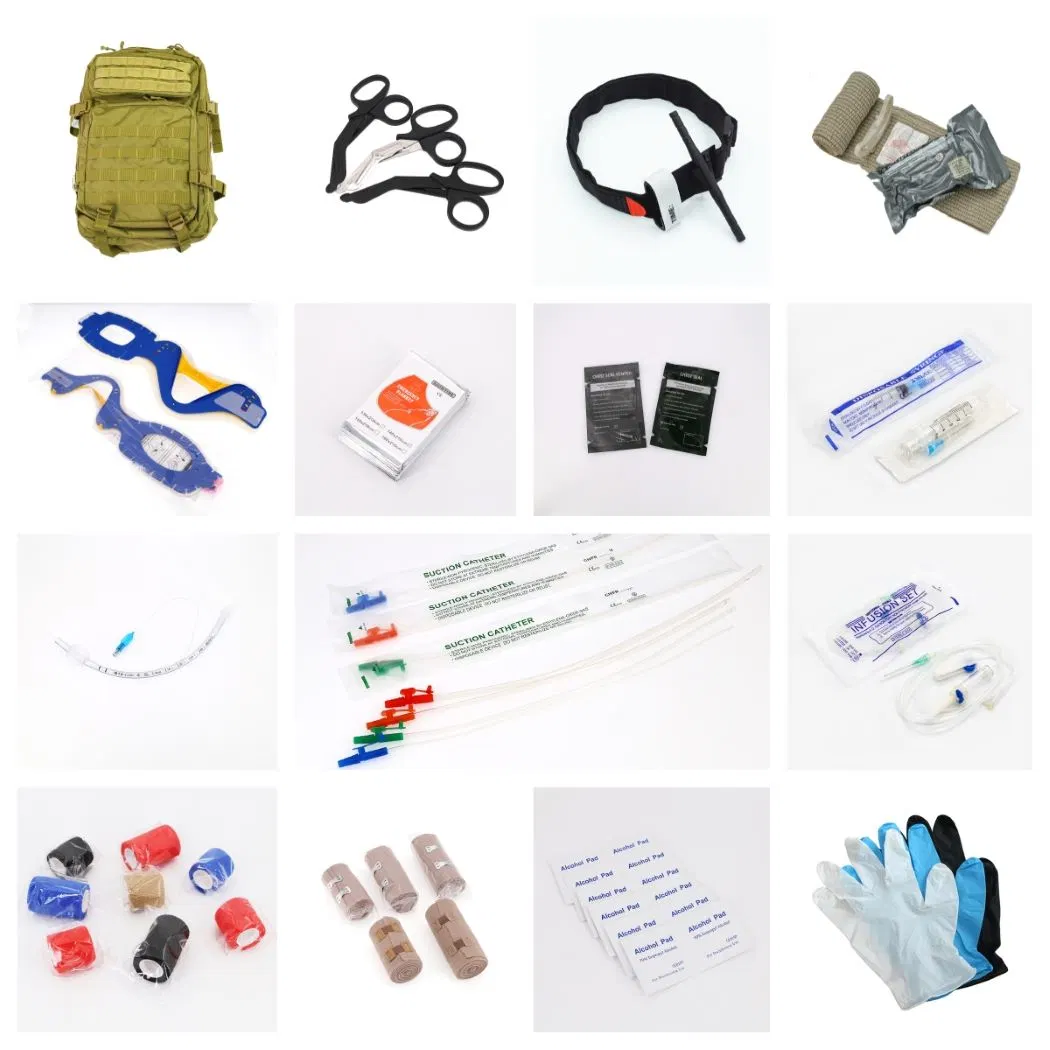 Medmount Medical Safety Professional Portable Outdoor Military style Combat Survival Equipment Emergency Self-Rescue Trauma First Aid Kit