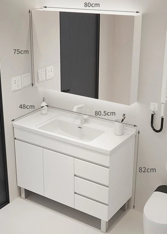 Cost-Effective Bath Furniture Wooden Bathroom Vanity with LED Mirror