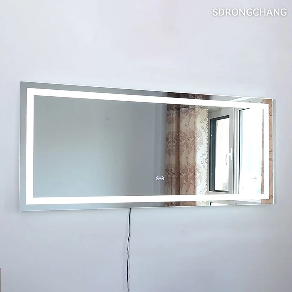 Modern Frameless Full Length Dressing Mirror Anti-Fog Dimming Light Bathroom Smart Mirror