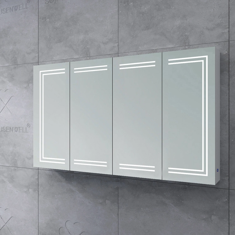 High Quality Modern Bathroom Wall Mounted Mirrored Cabinet Vanity Bathroom Cabinet with Mirror