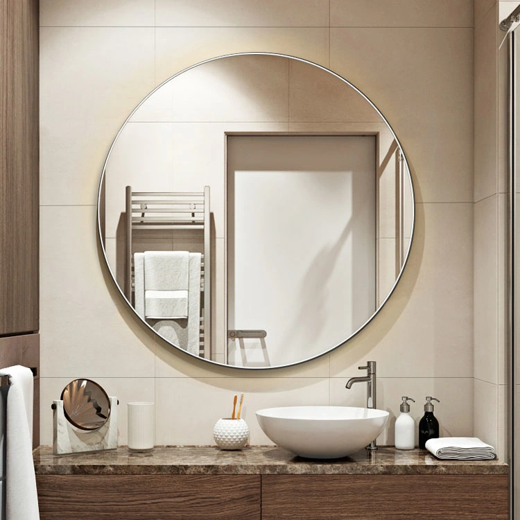 Wholesale Wall Mounted Round Edge Decoration Furniture Bathroom Mirror