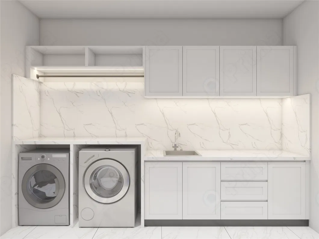 Prima Large Washers Dryers Built-in Laundry Room Cabinet