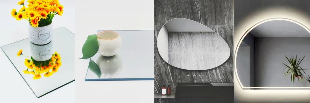 LED Lighted Bathroom Mirror with Digital Clock/Hot Clear/Color/Aluminium/Silver/Antique/Decorative/Bathroom/Decorative/Safety/Unframed