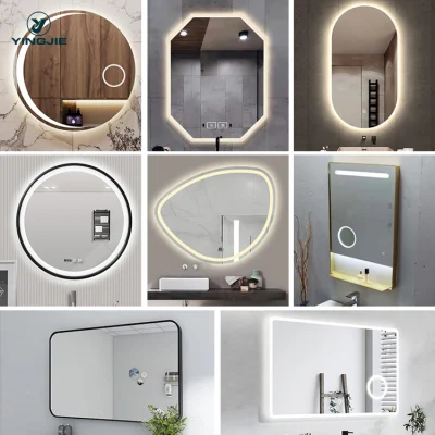 LED all′ingrosso fabbrica misura personalizzata stanza da bagno Casa decorazione Smart Mirror Con dispositivo di sbrinamento digitale con Smart Bluetooth