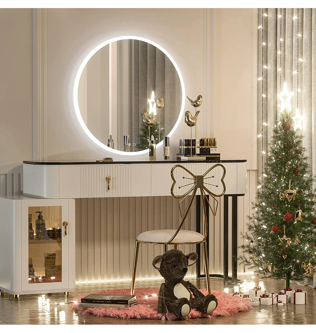 Hanging Illuminated Mirror Floor Shanding Large Tall Full Size Length Mirror with Lights