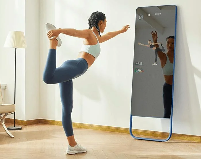 Saida Smart Mirror with Touch Screen Magic Glass Mirror Oneway Two-Way Mirror Glass for Gym/Hotel/Smart Home