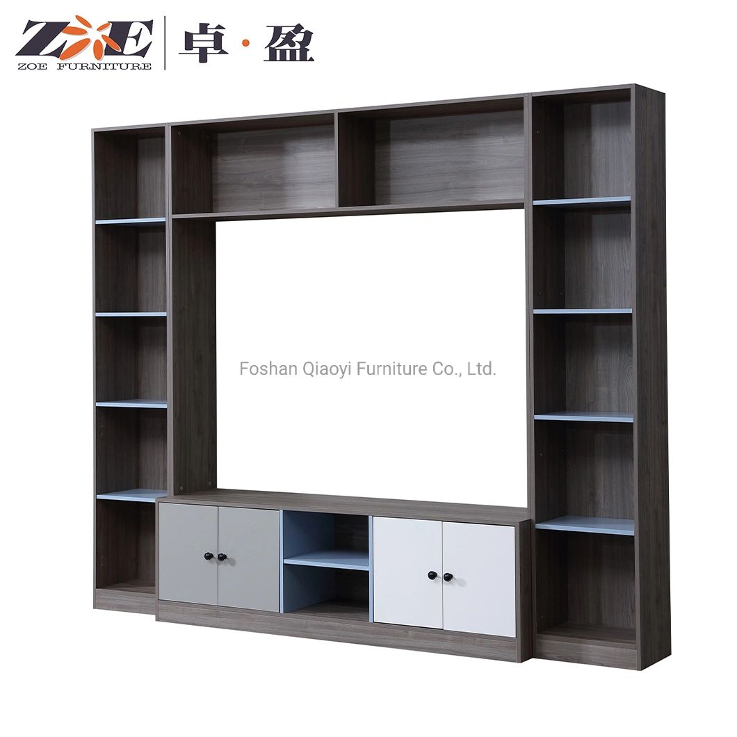 Living Room Display Home Furniture TV Bench Wall Unit in Modern Design MDF TV Table Showcase Wooden TV Stand Cabinet