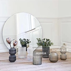 Beveled Frameless Decorative Cosmetic Wall Aluminium Mirrror Glass Copper Free Silver