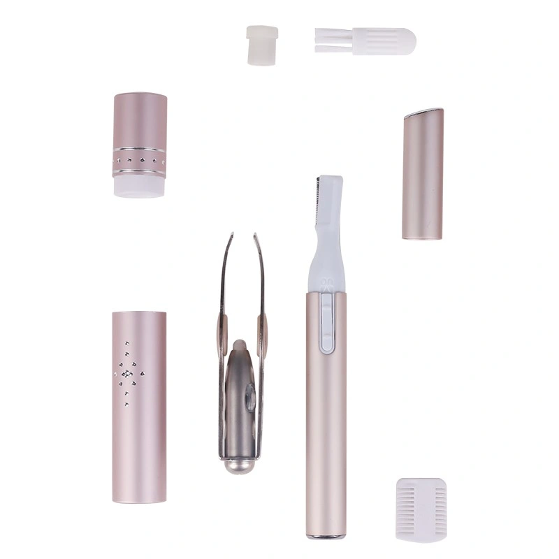 Beauty Products Battery Operated Electric Face Eyebrow Scissors Hair Trimmer Blade Razor Eyebrow Epilator